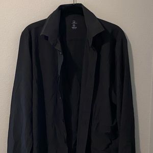 Black button down shirt. Medium
